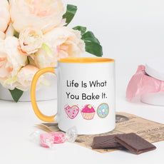 Life Is What You Bake It, Gift, Mug for Mother, Mug for Sister, Mug for Bakers, Baking Mug