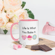 Life Is What You Bake It, Gift, Mug for Mother, Mug for Sister, Mug for Bakers, Baking Mug