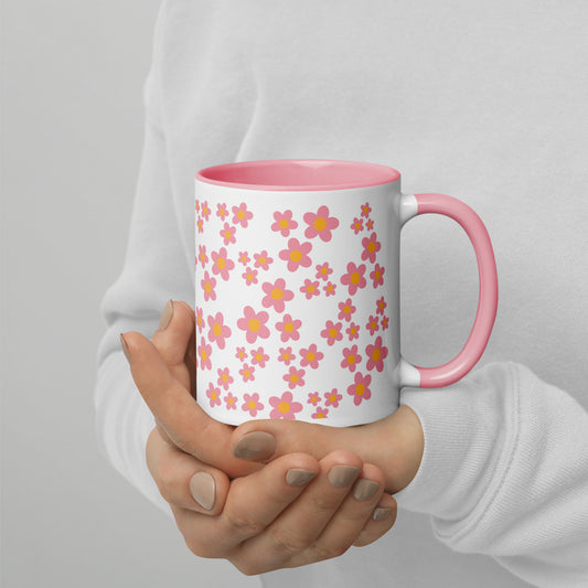Pink Flower Mug | 11oz